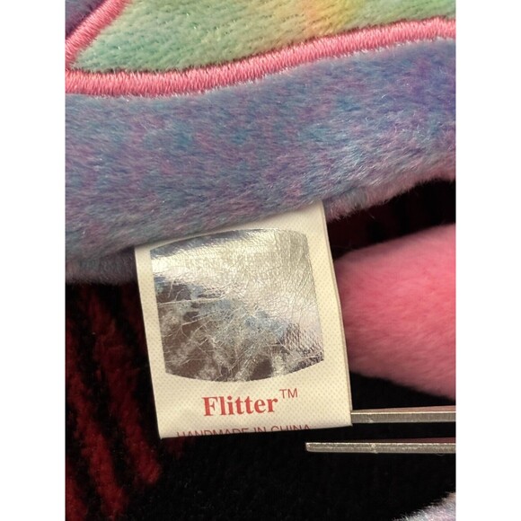 1999 Ty Flitter the Butterfly 4255 Beanie Baby 7" Pink Purple Bug Plush Toy - Picture 6 of 7